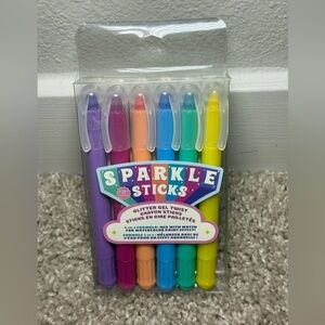 Sparkle Sticks Glitter Gel Twist Crayons - 6 Pack
